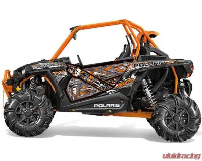 Trail Armor Stealth Black Genx 2 Door Graphics Kit Polaris RZR XP 1000 EPS 2015 - TA2GXHLESB100015