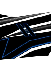 Trail Armor Stealth Black Voodoo Blue Genx 2 Door Graphics Kit Polaris RZR S 800 LE 2014                                     - TA2GXSB800S14 - Image 2
