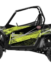 Trail Armor Stealth Black Evasive Green Genx 2 Door Graphics Kit Polaris RZR XP 900 2013                                     - TA2GXSBEV90013 - Image 2