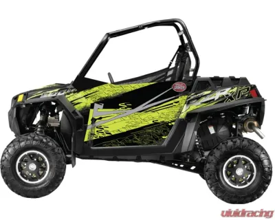 Trail Armor Stealth Black Evasive Green Genx 2 Door Graphics Kit Polaris RZR XP 900 2013 - TA2GXSBEV90013