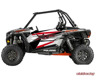 Trail Armor White Lightning Genx 2 Door Graphics Kit Polaris RZR XP 1000 2014 - TA2GXWL100014
