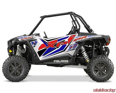Trail Armor White Lightning Genx 2 Door Graphics Kit Polaris RZR XP 1000 EPS 2015 - TA2GXWL100015