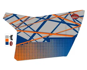 Trail Armor Blue Fire-Orange Slimline 2 Door Graphics Kit Polaris RZR S 800 2013