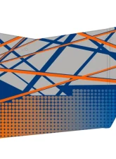 Trail Armor Blue Fire-Orange Slimline 2 Door Graphics Kit Polaris RZR S 800 2013                                     - TA2SLBF80013 - Image 2
