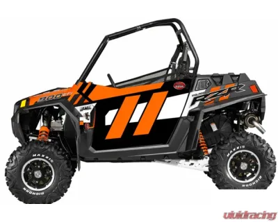 Trail Armor Orange Madness Slimline 2 Door Graphics Kit Polaris RZR 900 2014 - TA2SLOM90014