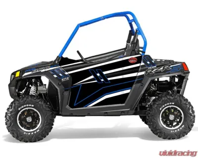 Trail Armor Stealth Black Voodoo Blue Slimline 2 Door Graphics Kit Polaris RZR S 800 LE 2014 - TA2SLSB800S14