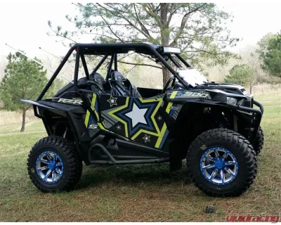 Trail Armor Black Pearl Slimline EZ 2 Door Graphics Kit Polaris RZR S 900 EPS 2015 - TA2SLSOBP900S15
