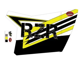 Trail Armor White Lighting Slimline 2 Door Graphics Kit Polaris RZR S 800 LE 2014