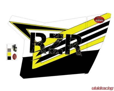 Trail Armor White Lighting Slimline 2 Door Graphics Kit Polaris RZR S 800 LE 2014 - TA2SLWL800S14