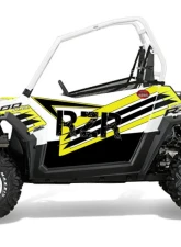 Trail Armor White Lighting Slimline 2 Door Graphics Kit Polaris RZR S 800 LE 2014                                     - TA2SLWL800S14 - Image 2