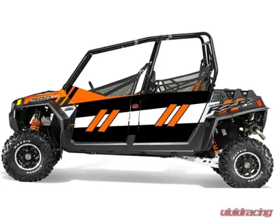 Trail Armor Orange Madness Genx 4 Door Graphics Kit Polaris RZR 4 900 EPS 2014 - TA4GXOM90014