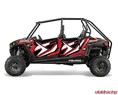 Trail Armor Havasu Red Pearl Genx Slide On 4 Door Graphics Kit Polaris RZR 4 900 EPS 2015 - TA4GXSOHRP90015