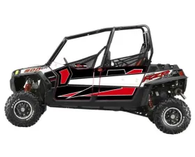 Trail Armor Walker Evans Black-White Genx 4 Door Graphics Kit Polaris RZR XP 900 EPS 2013