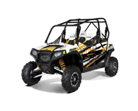 Trail Armor Robbie Gordon Orange Madness Slimline 4 Door Graphics Kit Polaris RZR 800 4 2011