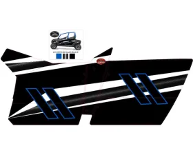 Trail Armor Stealth Black Slimline 4 Door Graphics Kit Polaris RZR 4 800 EPS 2014