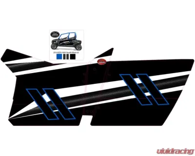 Trail Armor Stealth Black Slimline 4 Door Graphics Kit Polaris RZR 4 800 EPS 2014 - TA4SLSB80014