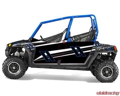 Trail Armor Stealth Black Slimline 4 Door Graphics Kit Polaris RZR 4 800 EPS 2014 - TA4SLSB80014