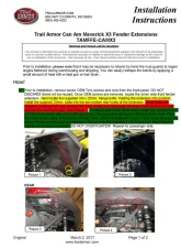 Trail Armor Mud Flap Fender Extensions                                     - TAMFFE-CAMX3 - Image 8