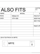 Trail Armor Mud Flap Fender Extensions Textron | Tracker 2018-2021                                     - TAMFFE-TEXTRON-XX - Image 15