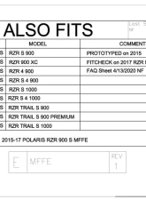 Trail Armor Mud Flap Fender Extensions Polaris RZR | RZR Trail 2015-2020                                     - TARZRMFFE900S - Image 14