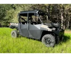 Trail Armor Half Doors for 2021-2025 Polaris Ranger Crew 1000, Black High-Density Plastic