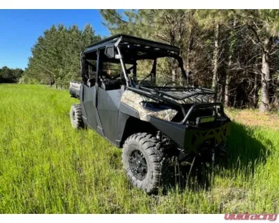 Trail Armor Half Doors for 2021-2025 Polaris Ranger Crew 1000, Black High-Density Plastic - TA001BLK-PRC1000