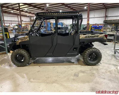 Trail Armor Half Doors for 2021-2025 Polaris Ranger Crew 1000, Black High-Density Plastic - TA001BLK-PRC1000