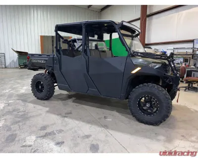 Trail Armor Half Doors for 2021-2025 Polaris Ranger Crew 1000, Black High-Density Plastic - TA001BLK-PRC1000