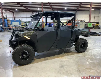 Trail Armor Half Doors for 2021-2025 Polaris Ranger Crew 1000, Black High-Density Plastic - TA001BLK-PRC1000