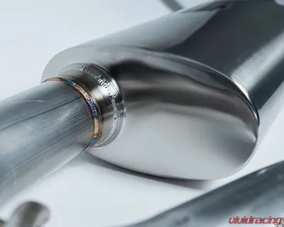 RPG Off-Road Fast Intentions Bronco 6G Axle-Back Exhaust Straight-Cut Tip Non Polished Stainless Steel Ford Bronco 2021+ - FI-6G-ABE-SLC-M
