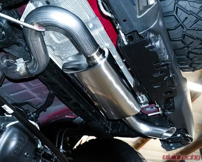 RPG Off-Road Fast Intentions Bronco 6G Axle-Back Exhaust Straight-Cut Tip Non Polished Stainless Steel Ford Bronco 2021+ - FI-6G-ABE-SLC-M