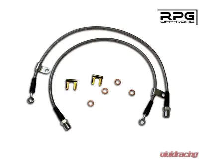 RPG Off-Road Stainless Steel Brake Lines Stock Length Ford Raptor 2010-2023 - RBPA0039