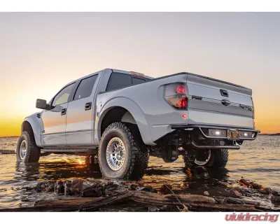 RPG Off-Road Rear Bumper w/ Integrated Trailer Hitch / Baja S2 Light Mounts Ford F150 | Raptors 2009-2014 - RAPA1325-S2