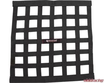Allstar Performance Black 18"x18" Non-SFI Ribbon Style Window Net - ALL10283