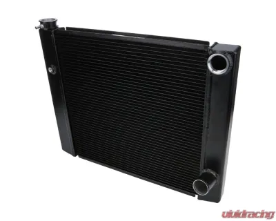 Allstar Performance Black 19" x 24" Dual Pass Lightweight Single Row Radiator - ALL30343