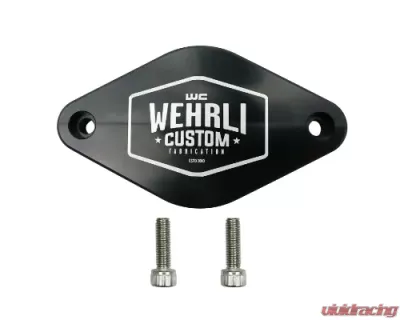 WCFab 2011-2016 LML Duramax Turbo Resonator Billet Block Off Plate - WCF100096
