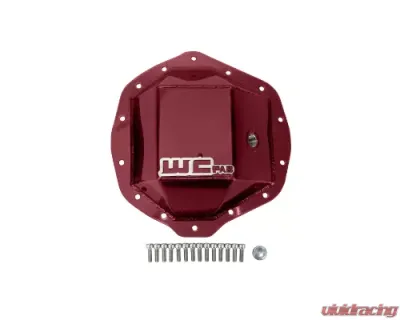 WCFab Duramax and Cummins 11.5 Inch AAM Rear Axle Differential Cover Red Two Stage Powder Coating - WCF100113-RED