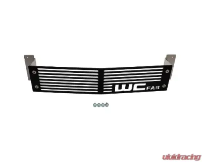 WCFab 2015-2019 LML/L5P Duramax Silverado Bumper Grille Gloss Black Single Stage Powder Coating - WCF100290-GB