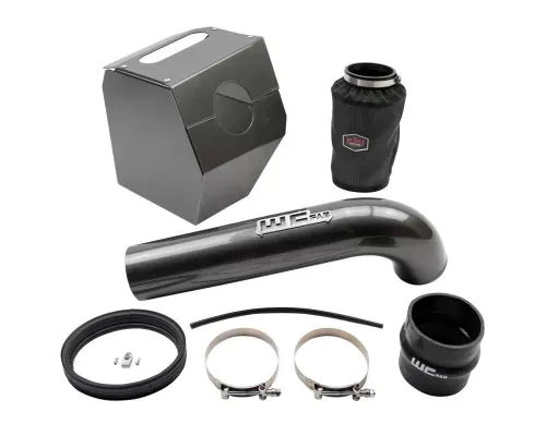 WCFab 4 Inch Intake Kit Candy Blue Two Stage Powder Coating for Duramax L5P 2017-2019 - WCF100344-CB