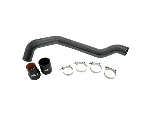 WCFab 2004.5-2010 LLY/LBZ/LMM Duramax Driver Side 3 Inch Intercooler Pipe Gloss Black Single Stage Powder Coating - WCF100352-GB