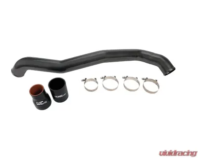 WCFab Driver Side 3 Inch Intercooler Pipe Brizzle Blue Single Stage Powder Coating Duramax LML 2011-2016 - WCF100353-BRZ
