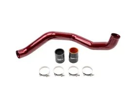 WCFab Driver Side 3 Inch Replacement Intercooler Pipe Red Two Stage Powder Coating for L5P Duramax 2020+