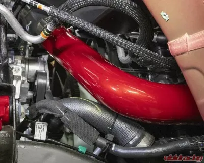 WCFab Passenger Side 3.5 Inch Intercooler Pipe Candy Blue Two Stage Powder Coating Duramax L5P 2020+ - WCF100381-CB