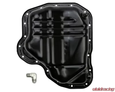 WCFab 2011-2016 LML Duramax Lower Oil Pan w/ Twin Turbo Drain Fitting Single Stage Powder Coating - WCF100385