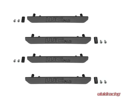 WCFab Fender Flare Billet Marker Light Delete Kit Fine Texture Black Finish with WCFab Logo GMC 2500/3500HD 2020+ - WCF100392