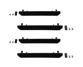 WCFab Fender Flare Billet Marker Light Delete Kit Fine Texture Black Finish No Logo GMC 2500/3500HD 2020+