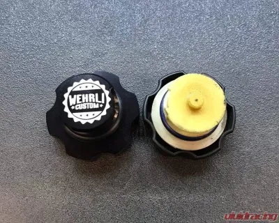 WCFab Billet Aluminum Black Anodized Oil Fill Cap Duramax 2001+ - WCF100443