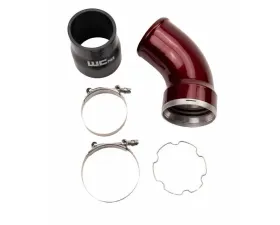 WCFab Passenger Side 3.5 Inch Intercooler Outlet Elbow Kit Bronze Chrome Duramax LBZ/LMM 2006-2010