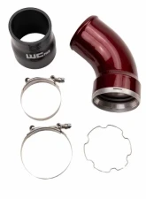 WCFab Passenger Side 3.5 Inch Intercooler Outlet Elbow Kit WCFab Grey Duramax LBZ/LMM 2006-2010                                     - WCF100466-GRY - Image 2