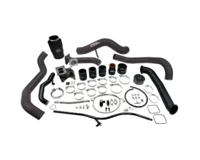 WCFab 2001-2004 LB7 Duramax S300 Single Turbo Install Kit Red Two Stage Powder Coating